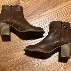 Brown Leather Ankle Boots